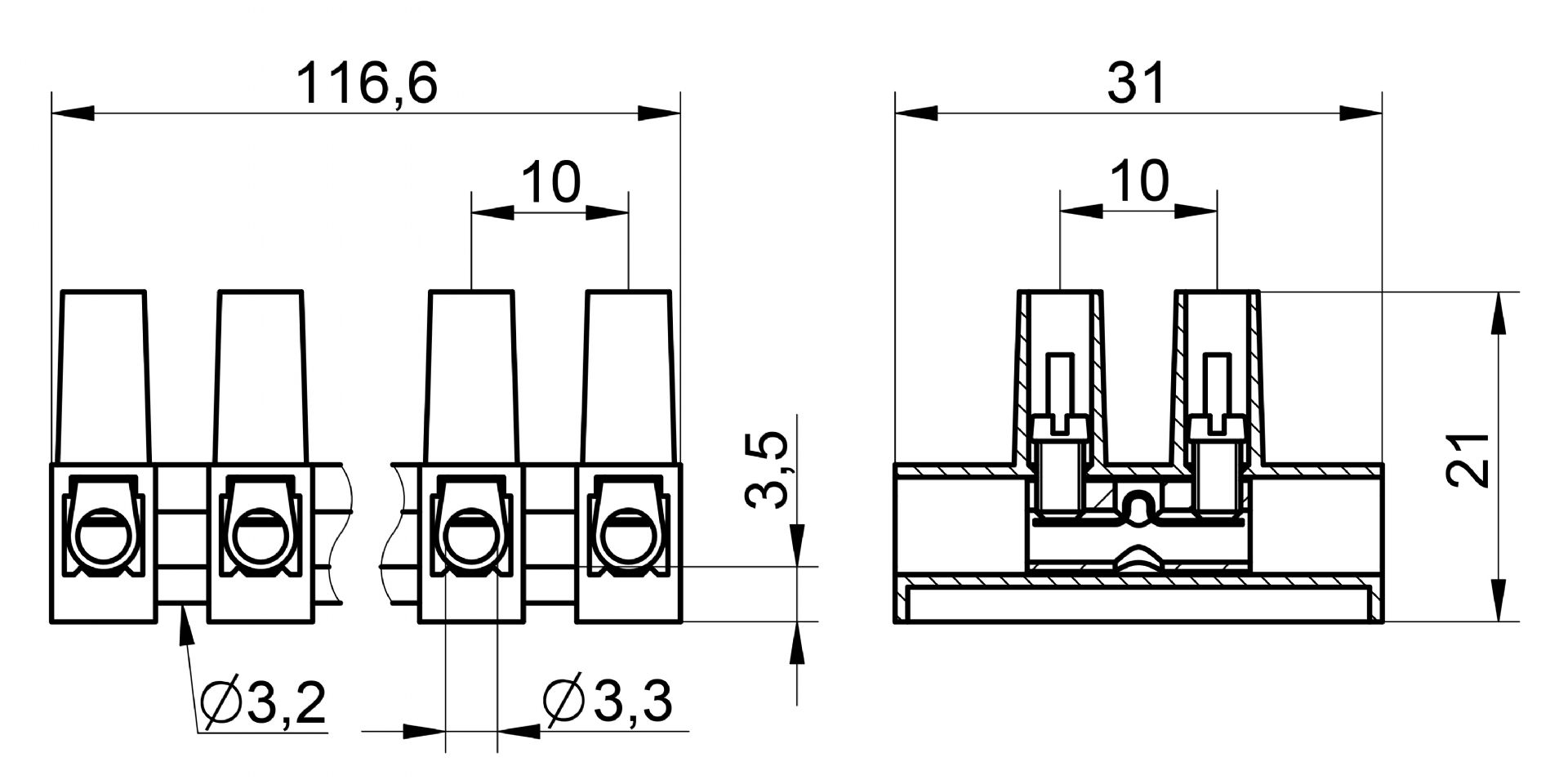 Venta/distribuidor/mayorista Regleta de conexin estndar 1106 LPH