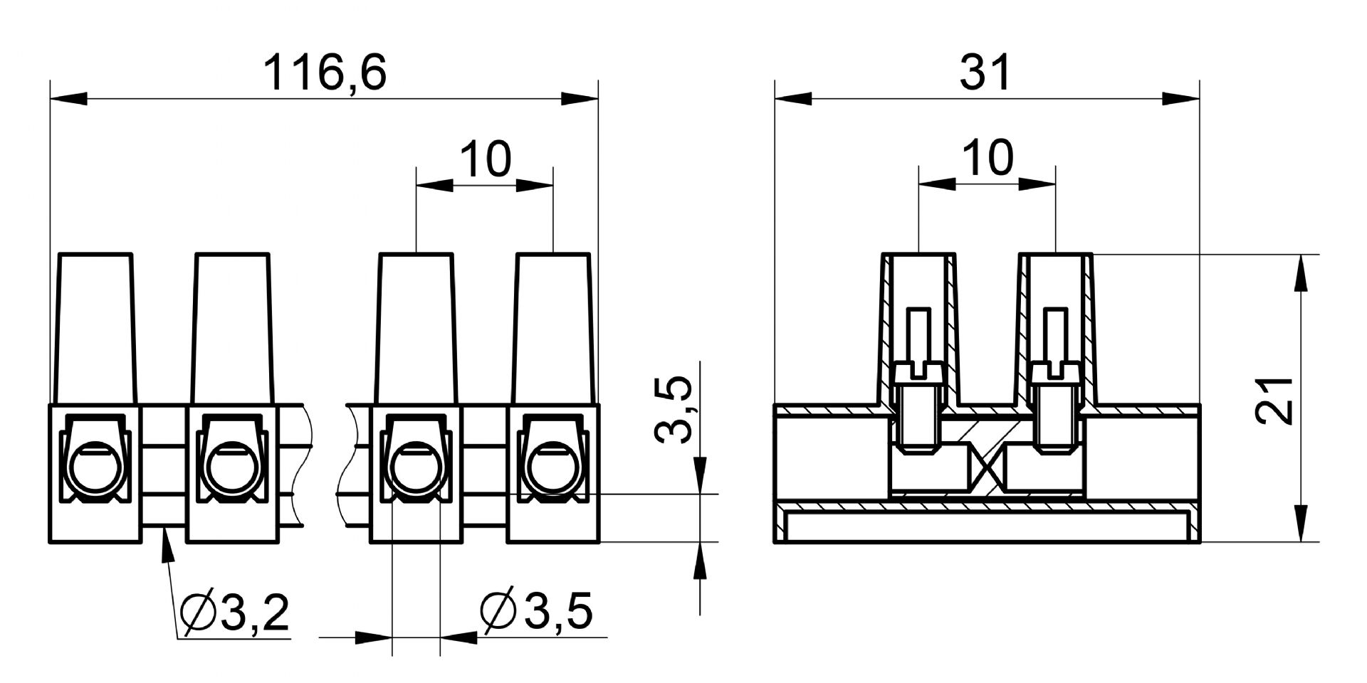Venta/distribuidor/mayorista Regleta de conexin estndar 1106 LTS