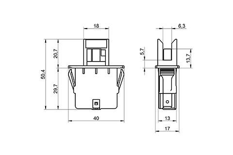 Venta/distribuidor/mayorista de desconector que permite la desconexin automtica de la luminaria o equipo facilitando labores de mantenimiento. DSC-2