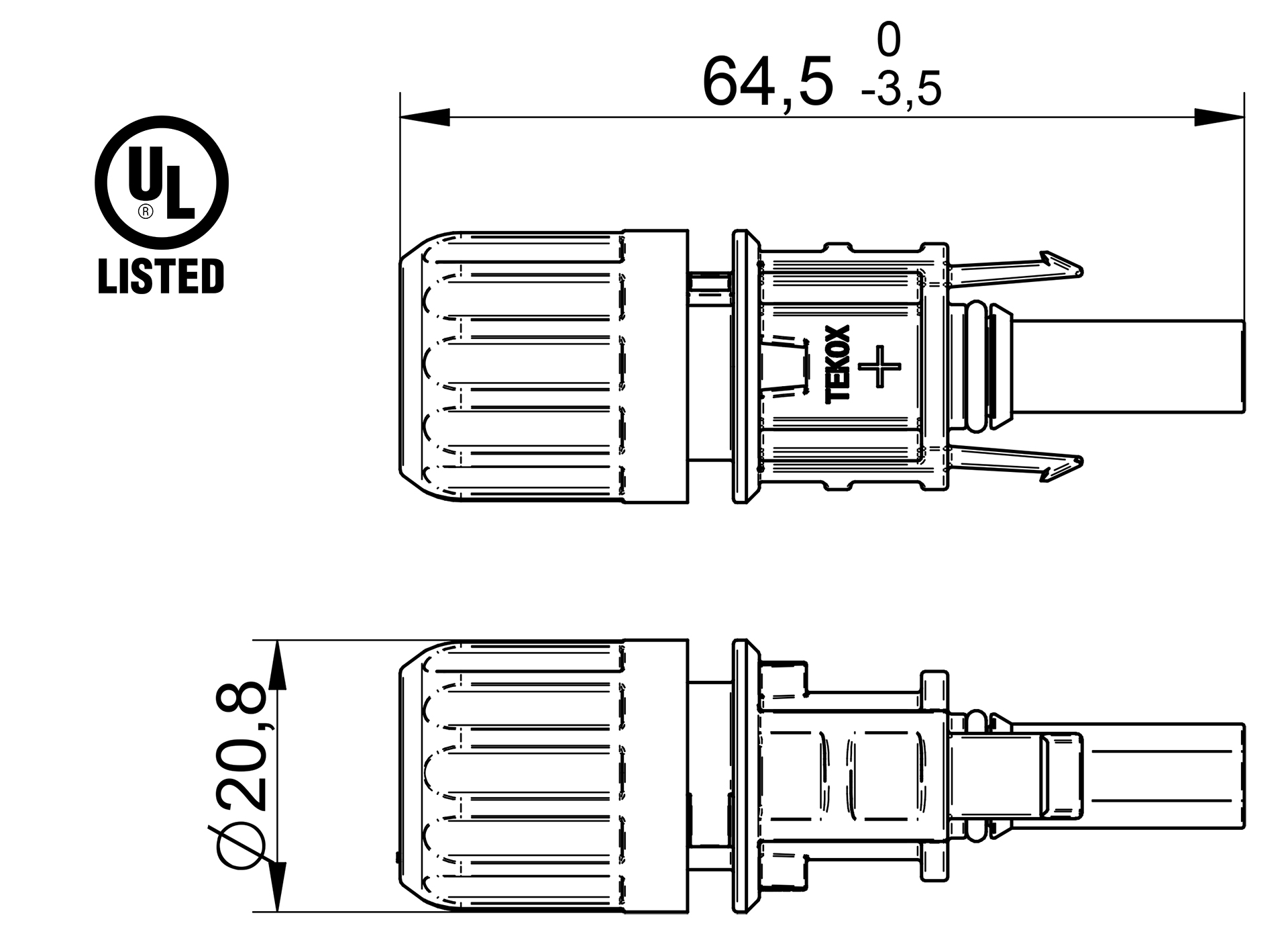 Venta/distribuidor/mayorista Conector SMD de conexin rpida. Vlido para cables desde 0.2 mm hasta 0.75 mm rgidos o flexibles, fcilmente extrables. SMD 2P